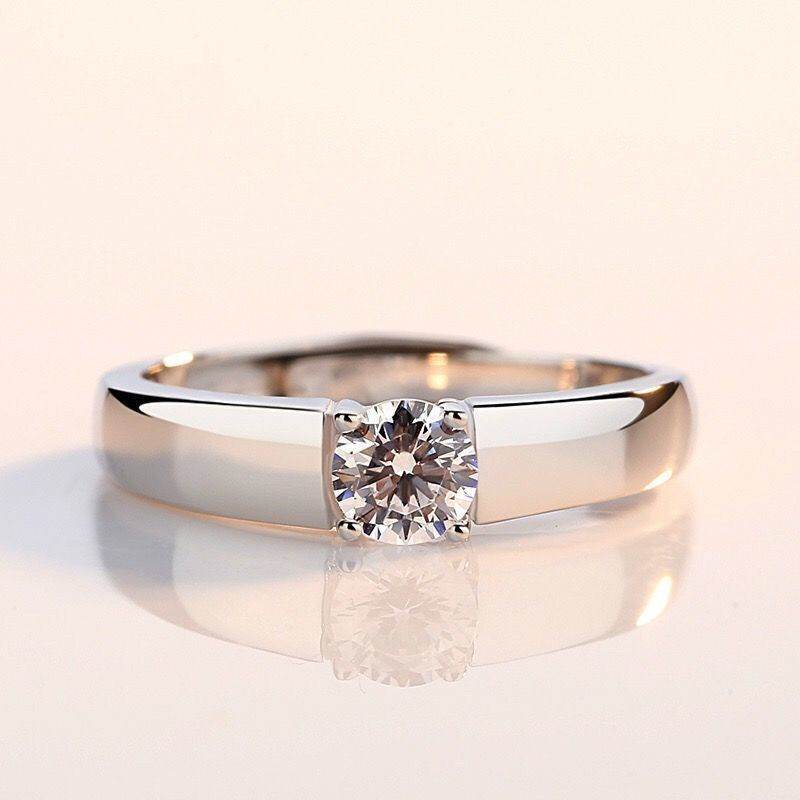 Deep as the Sea Six-claw Inlaid Zircon Ring Women's Fashion Opening Adjustable Couple Ring - Price Value Store