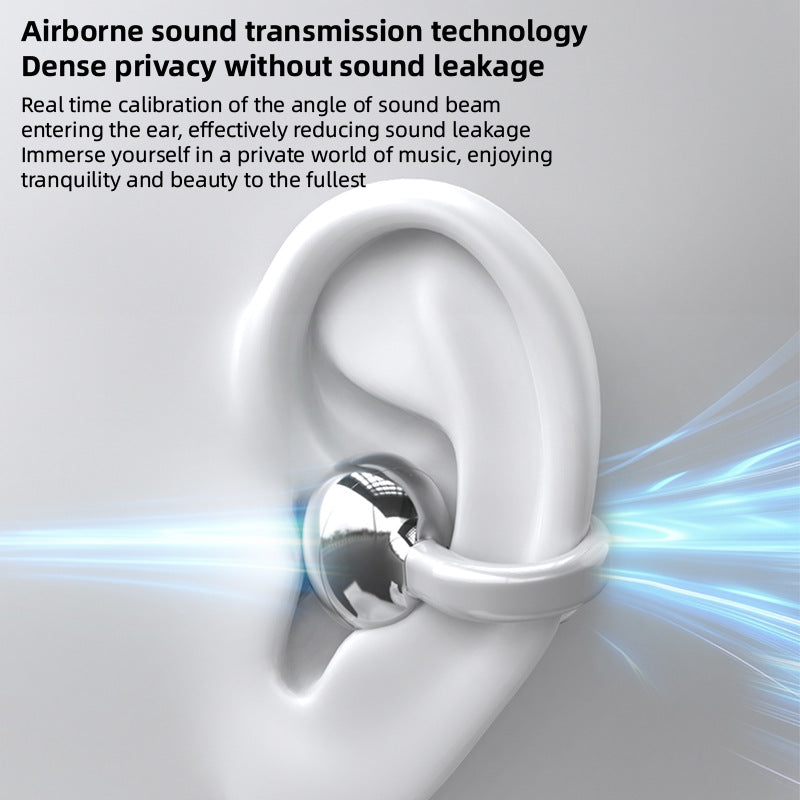 Wireless Bluetooth Ear Clip Headphones with Digital Display