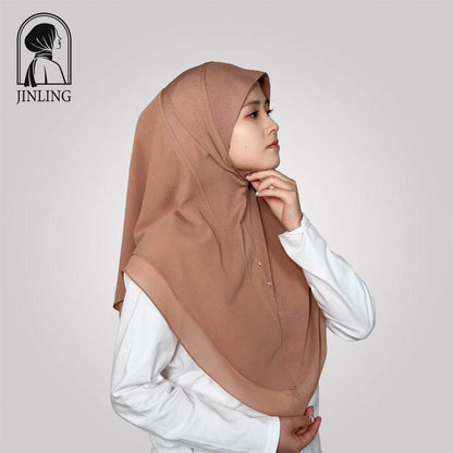 Double-layer chiffon long silk scarf headscarf - Price Value Store