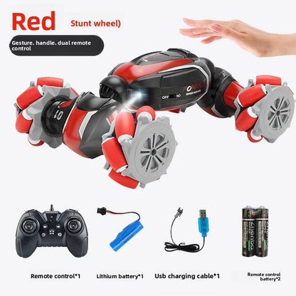 Gesture Induction Deformation Remote Control Car Children's Toy Twisted Four-wheel Drive Climbing Racing Car Boy Charged Electric Off-road Vehicle - Price Value Store
