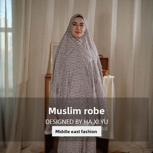 Fashion Printed Hooded dress - Price Value Store