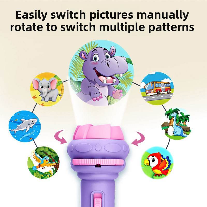 Cartoon Projection Flashlight with 32 Images - Price Value Store