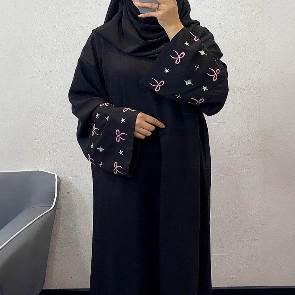 Embroidered floral robe - Price Value Store