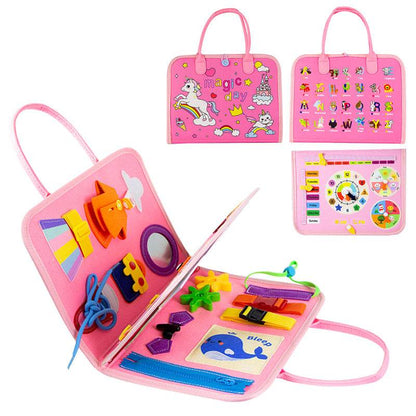 Montessori Felt Busy Board for Kids - Early Educational DIY Activity Toy - Price Value Store