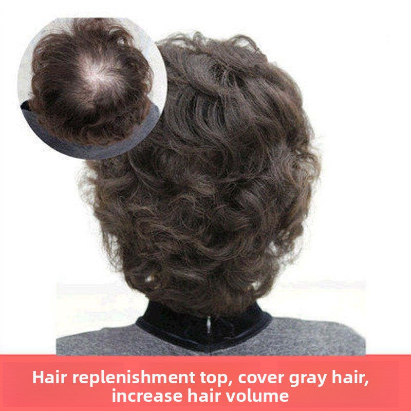 Middle-aged and elderly women's head replacement piece