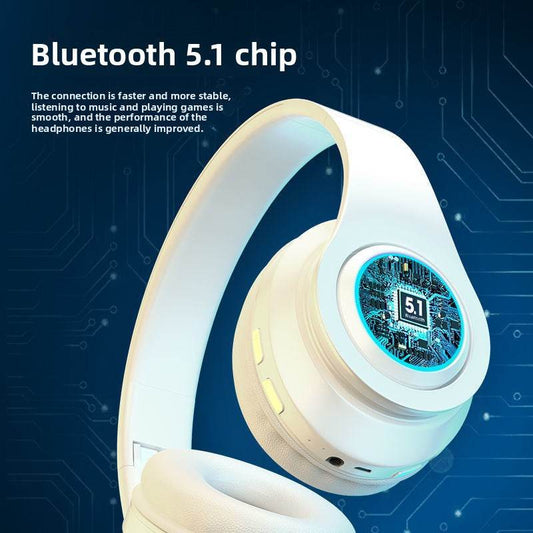 Luminous Wireless Bluetooth Headset with Foldable Design - Price Value Store