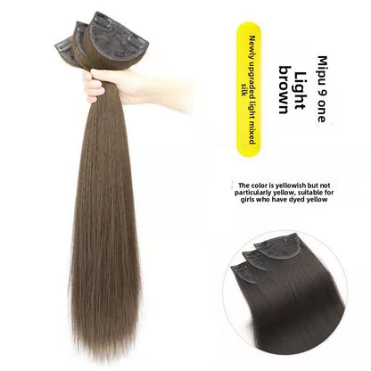 Long straight hair wig