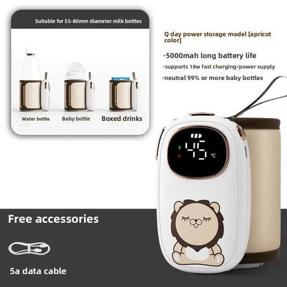 Baby Rechargeable Bottle Thermal Sleeve Soaking Milk Out Portable Warm Milk Warmer Thermostatic Heating Milk Mixing Cup Sleeve - Price Value Store