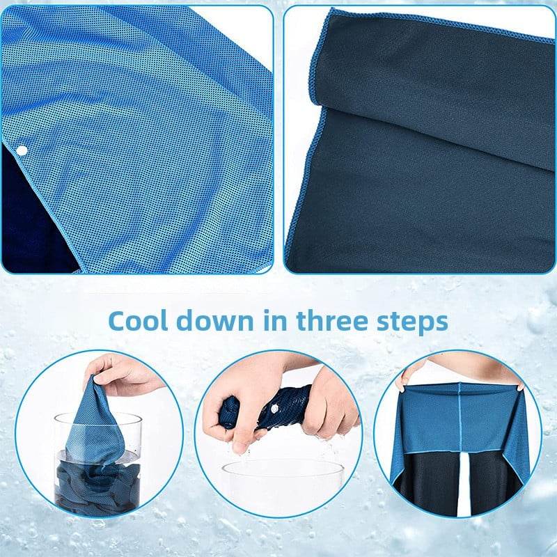 Cooling Sun Protection Sports Headwrap Buckle Quick Dry Outdoor Cooling Scarf Hooded Cover - Price Value Store