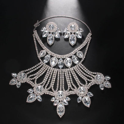 Rhinestone necklace set - Price Value Store