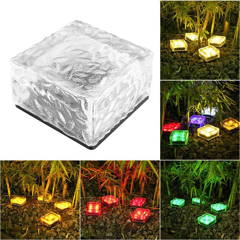 Solar-Powered Outdoor Ice Brick Lamp - Price Value Store