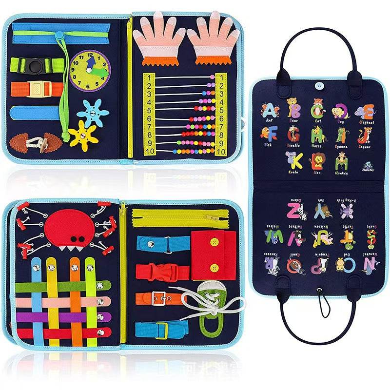 Montessori Felt Busy Board for Kids - Early Educational DIY Activity Toy - Price Value Store