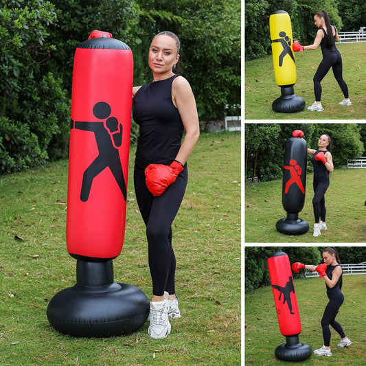 Inflatable fitness boxing column untoppleable figure - Price Value Store