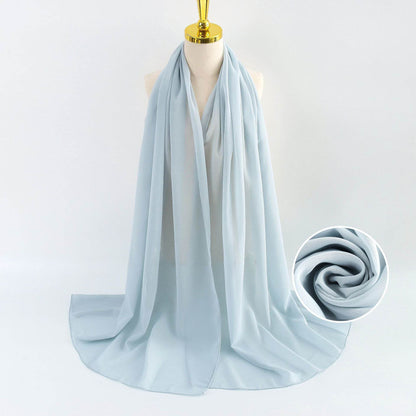 Elegant Pearl Chiffon Scarf for Women - Price Value Store