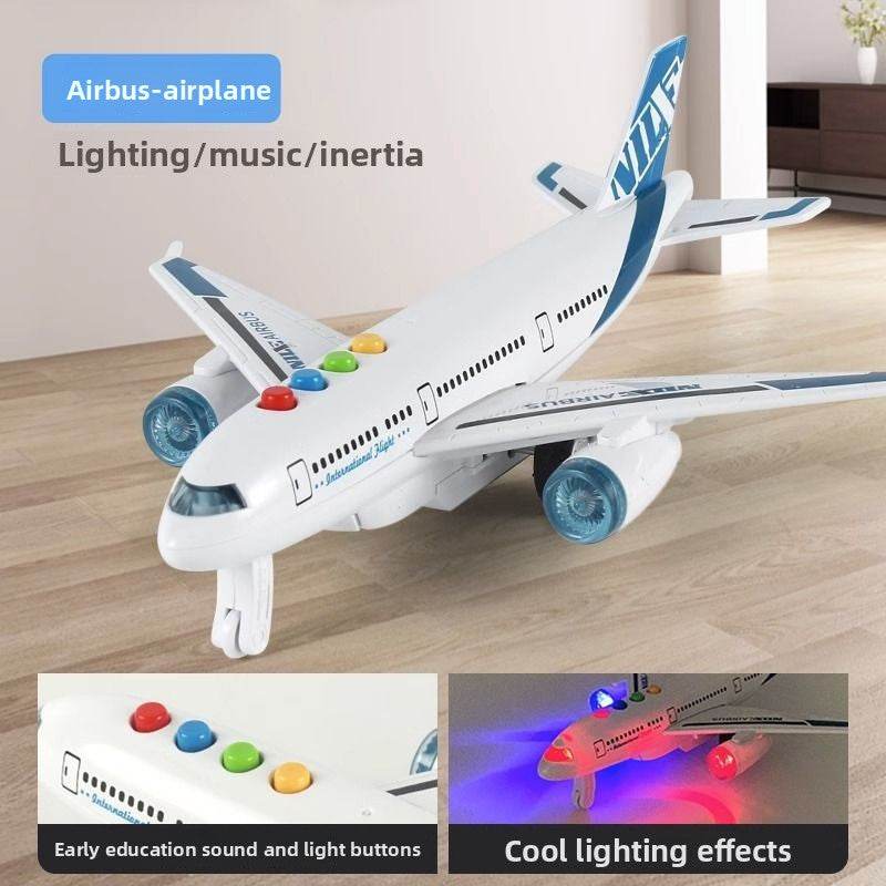 Children's Simulation Aircraft Toy with Light and Music - Price Value Store