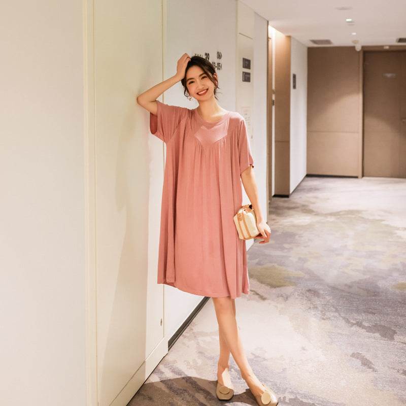 Modal Summer Nightdress Loose Fit Casual Dress for Women - Price Value Store