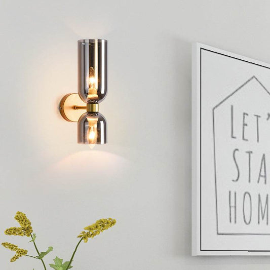 Nordic post-modern wall lamp retro wall lamp up and down lighting bedside lamp bed and breakfast hotel personalized wall lamp - Price Value Store