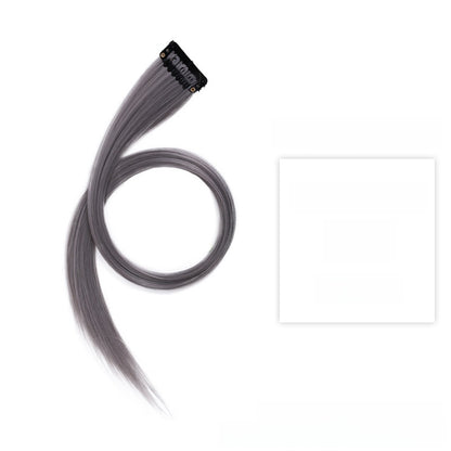Colorful Hair Extension Piece High Temperature Silk