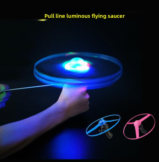 Pull-String Flying Saucer Toy