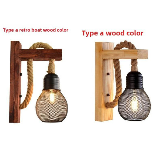 Rustic Rope Wall Lamp - Price Value Store
