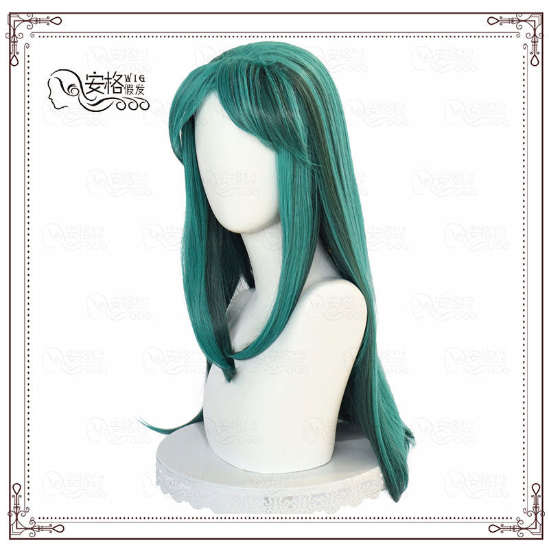 Green Long cosplay Wig