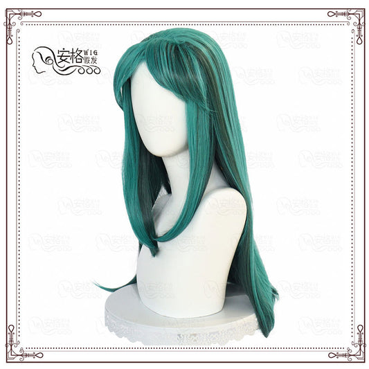 Green Long cosplay Wig