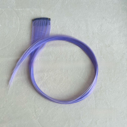Highlight dyed wig pieces for women's long straight hair