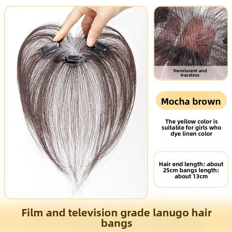 Fetal hair bangs hairline wig patches