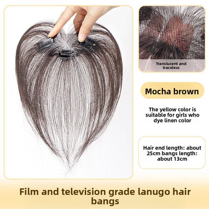 Fetal hair bangs hairline wig patches