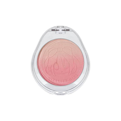 kakashow vigorous girl gradient blush matte fine flash student party daily White Peach Milk Tea Rouge - Price Value Store