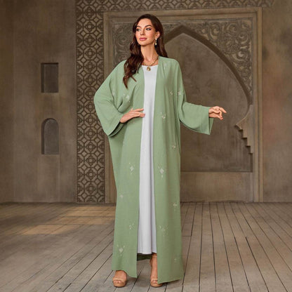 Elegant Embroidered Women's Long Robe - Price Value Store