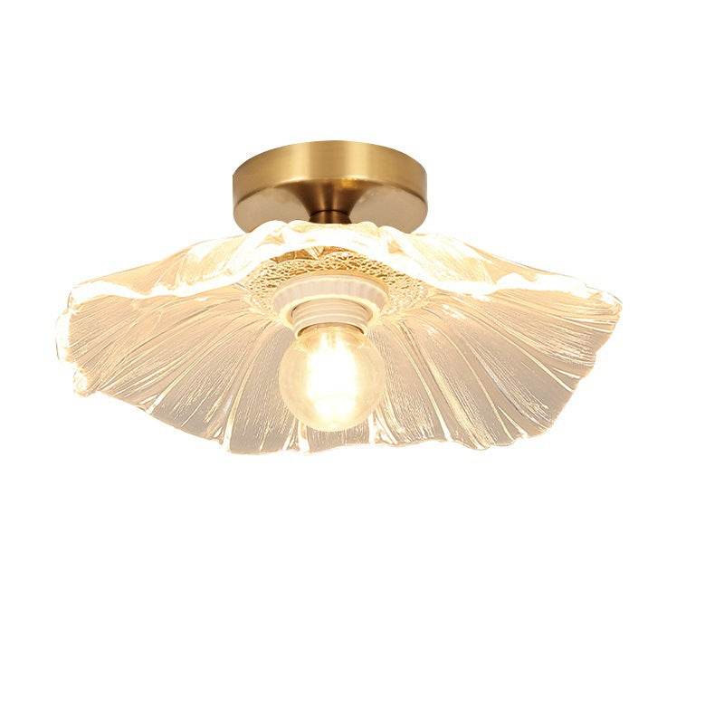 Japanese lotus leaf aisle lamp modern simple creative flower balcony corridor entrance ceiling lamp - Price Value Store