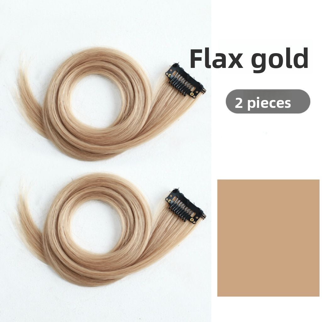 Wig pieces are dyed and dyed in various lengths