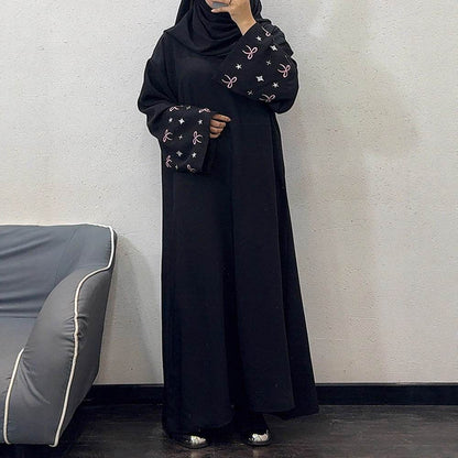 Embroidered floral robe - Price Value Store