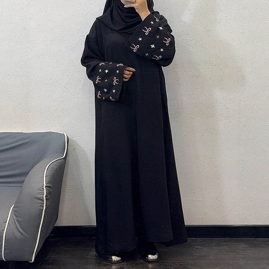 Embroidered floral robe - Price Value Store