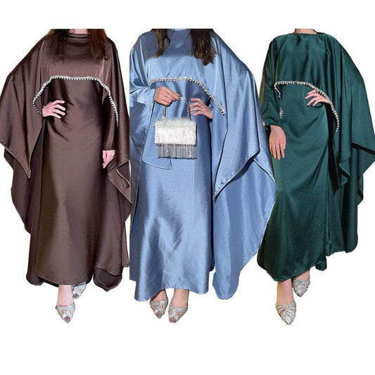 Pearl chain cape robe - Price Value Store