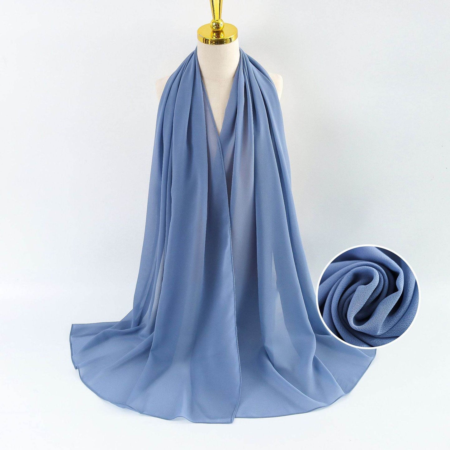 Elegant Pearl Chiffon Scarf for Women - Price Value Store