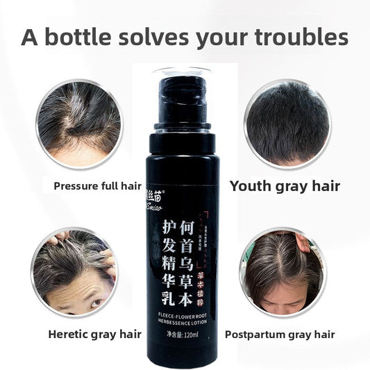 Improve Frizz White Hair Root Treatment White to Black Essence