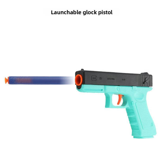 Glock Soft Bullet Toy Gun for Kids - Mint Green - Price Value Store