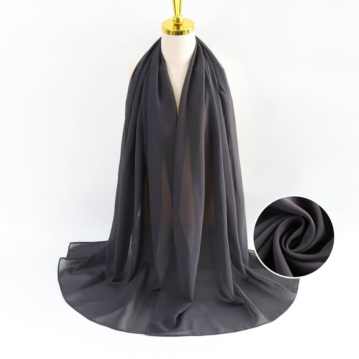 Elegant Pearl Chiffon Scarf for Women - Price Value Store