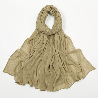 Solid-color simple headscarf - Price Value Store