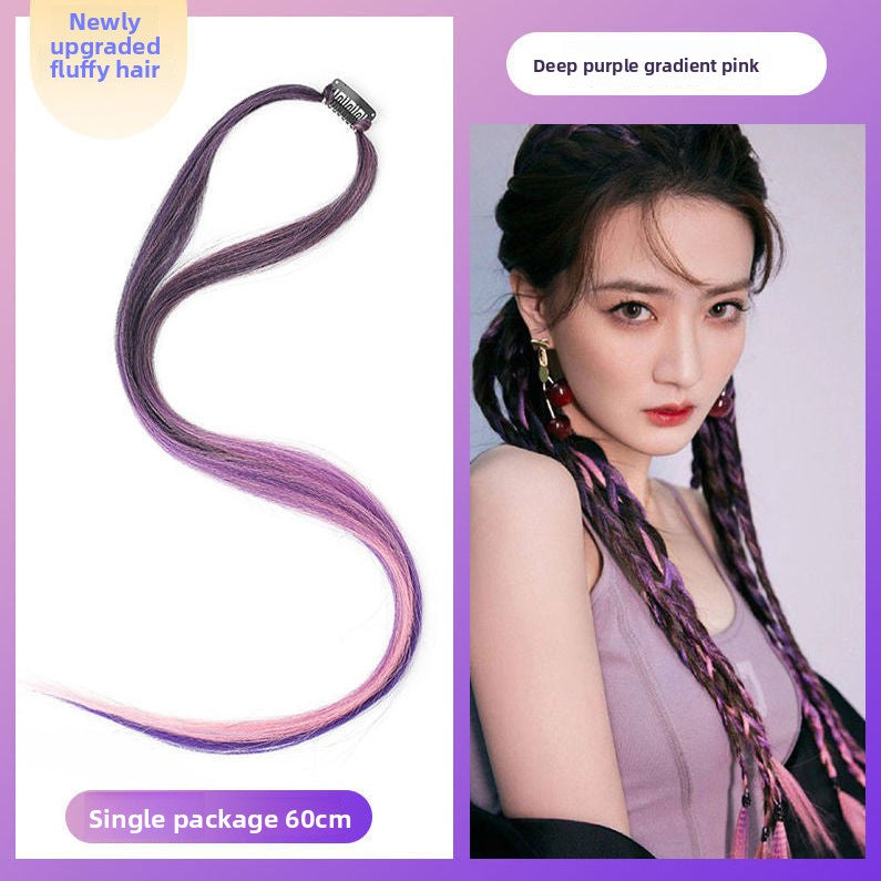 One-piece invisible braided hair rope