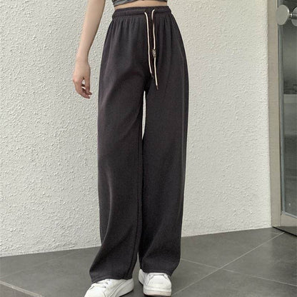 Corduroy double-belted straight-leg pants - Price Value Store