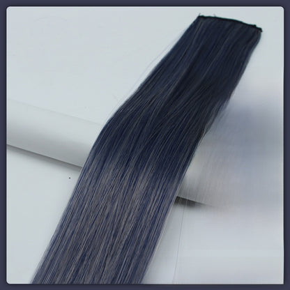 Colorful Hair Extension Piece High Temperature Silk