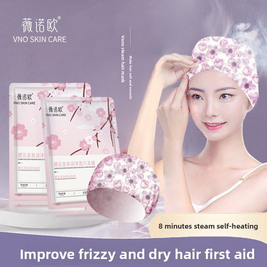 Vinnoo Sakura - Scented Steam Hair Mask Cap