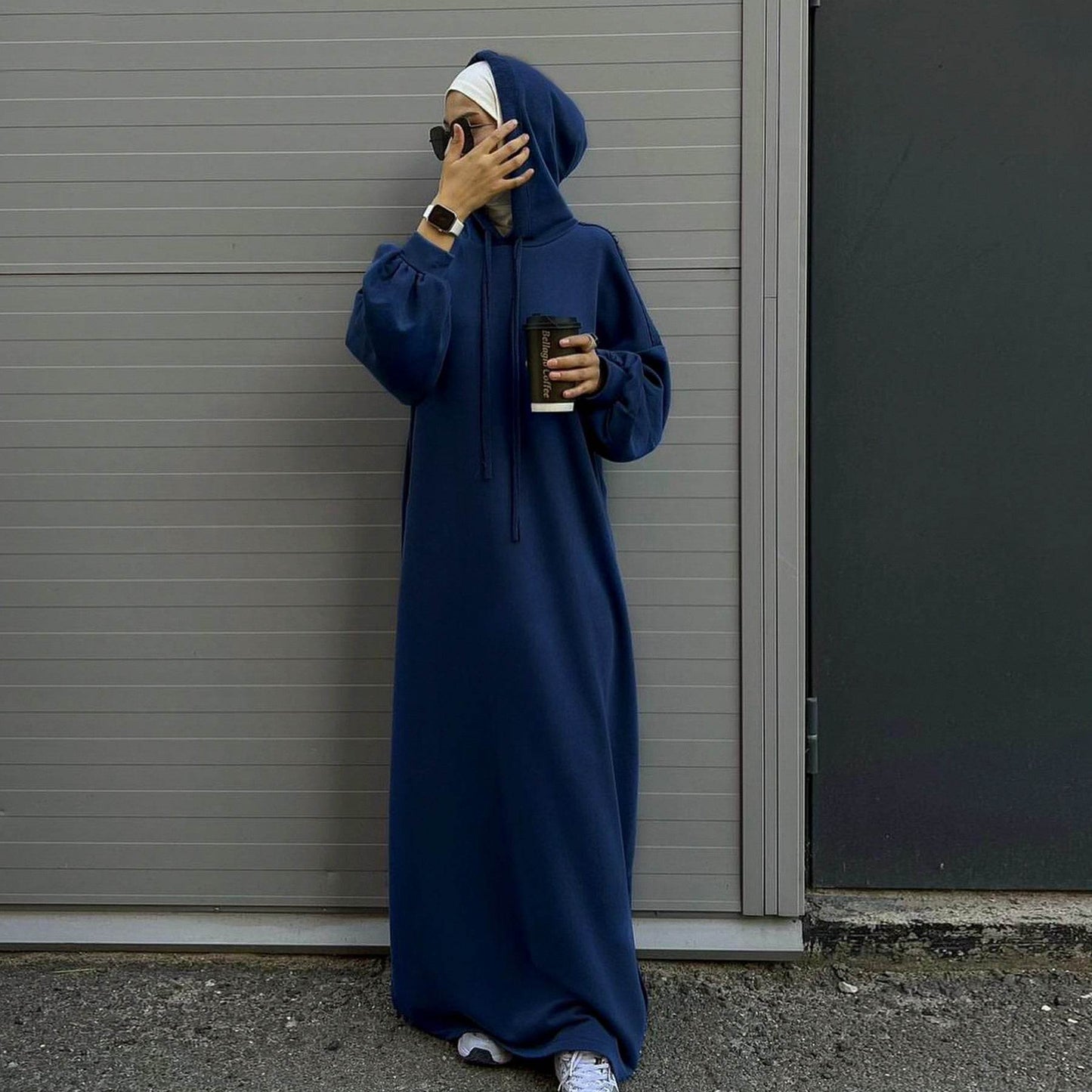 Solid Color Hoodie dress - Price Value Store
