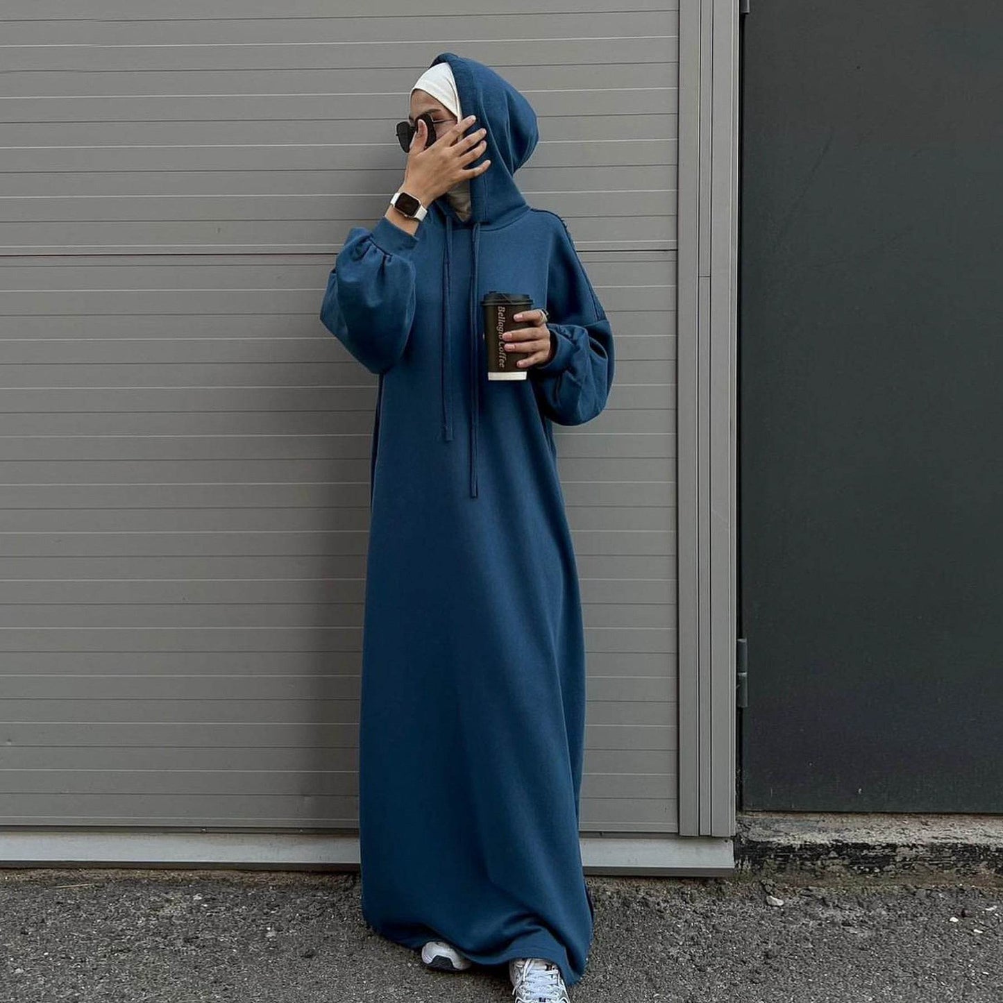Solid Color Hoodie dress - Price Value Store