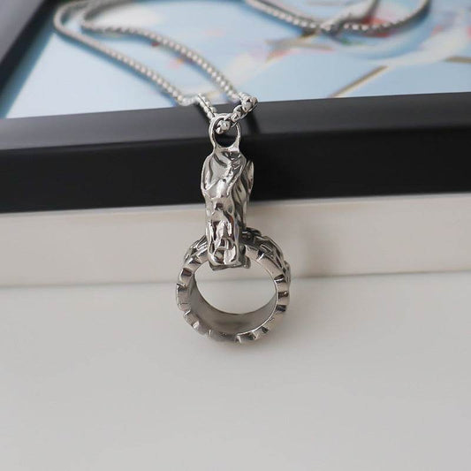wolf head pendant - Price Value Store