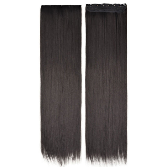 Four-clip extended and weighted wig extension pieces