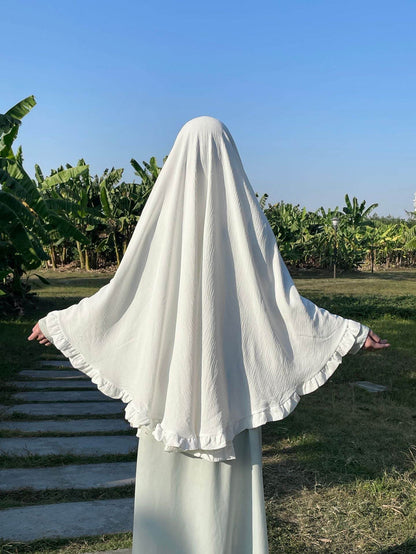 Ruffled Large Swing Turban Middle East Solid Color Large Turban - Price Value Store